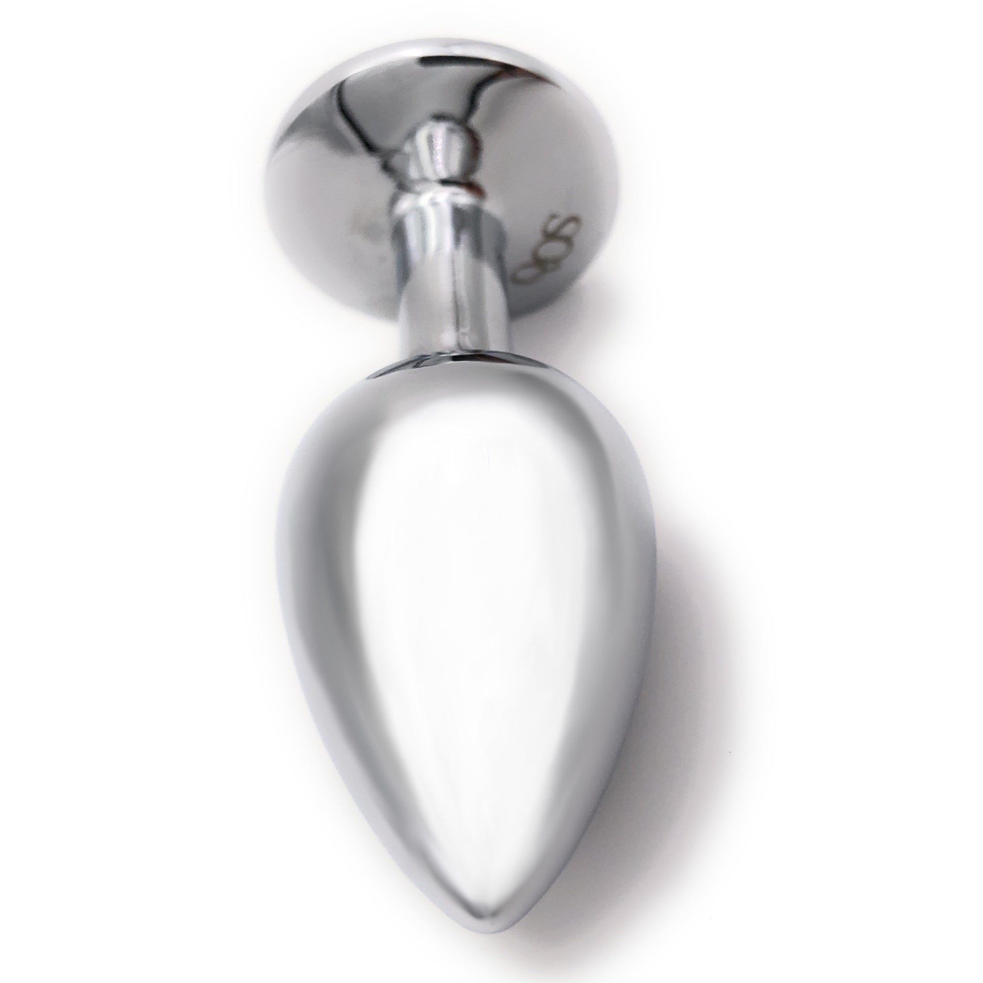 QOS SLUT Q & Spade shaped Silver Anal Butt Plug